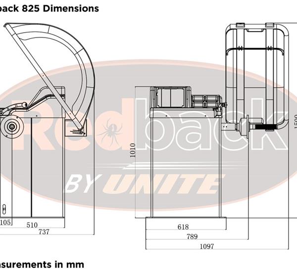 Dimensions RB825