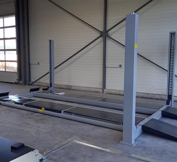 installation pont 4 colonnes avec auxiliaire